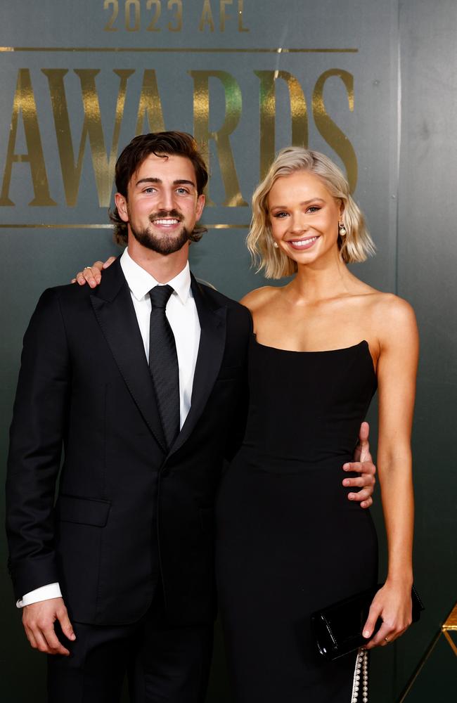 Josh Daicos and Annalise Dalins. Picture: Getty