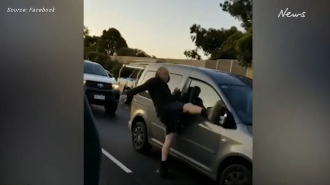 Man Kicks Off Car Mirror In Wild Road Rage Video On Melbournes Monash Freeway Daily Telegraph 8713