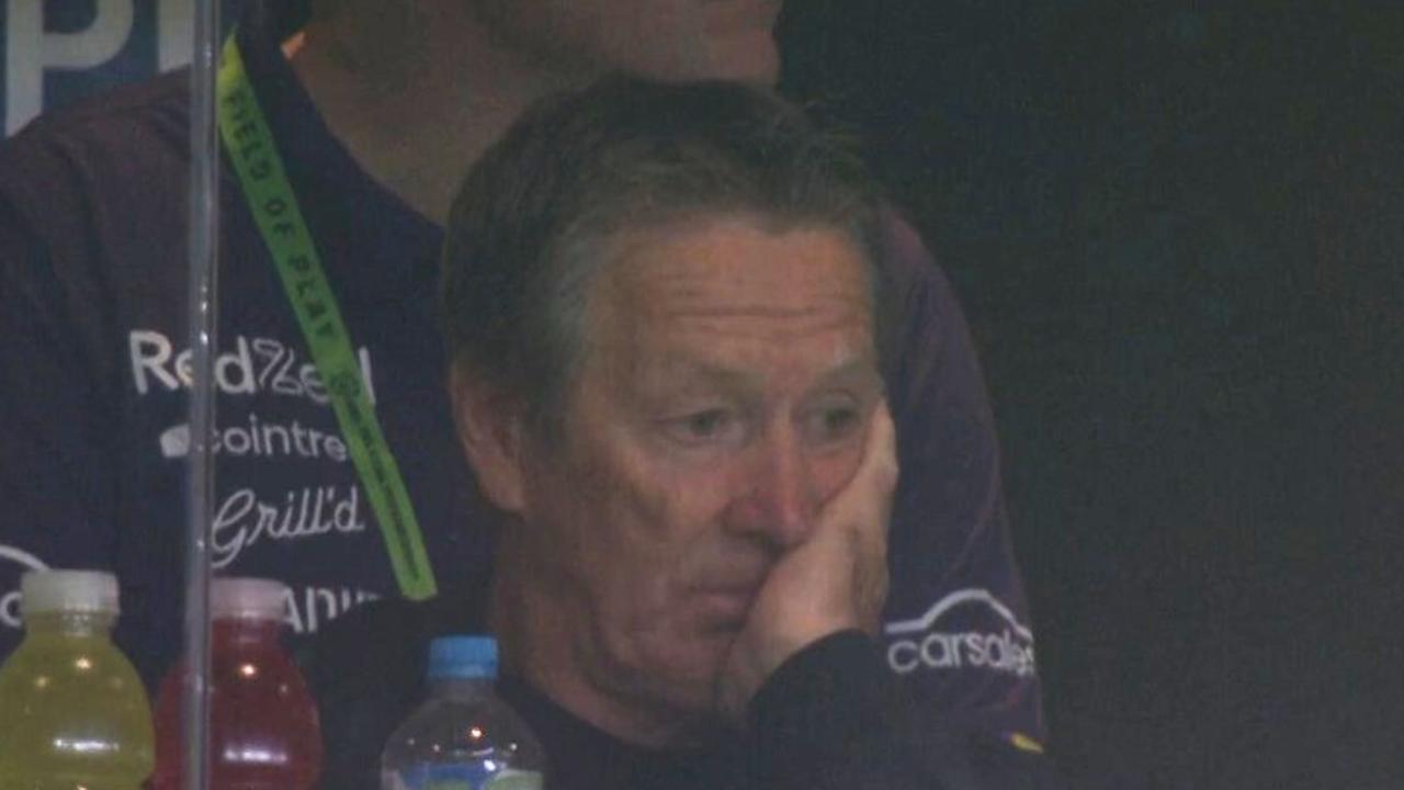 Craig Bellamy has the wood over Wayne Bennett. Photo: Fox Sports