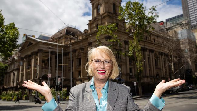 Lord Mayor Sally Capp says navigating Covid was one of her proudest achievements. Picture: Mark Stewart