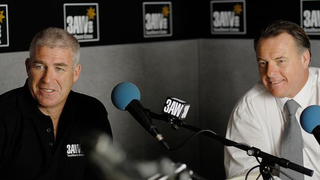 Dwayne Russell (right) teamed up with Gerard Healy at 3AW a long time ago.