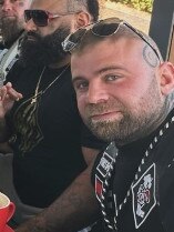 Alleged Finks bikie Nathan Lazarus has pleaded not guilty to two charges after allegedly assaulting police during an FPO search at Ali and Chloe Bilal’s property in September 2023.