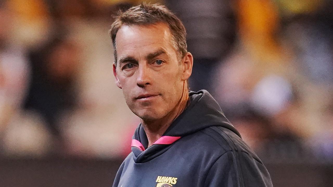 Hawthorn coach Alastair Clarkson is wary of the low scoring epidemic. Picture: Michael Dodge