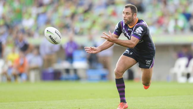 Worth every cent. ... Cameron Smith against the Raiders. Picture: AAP/Rohan Thompson 