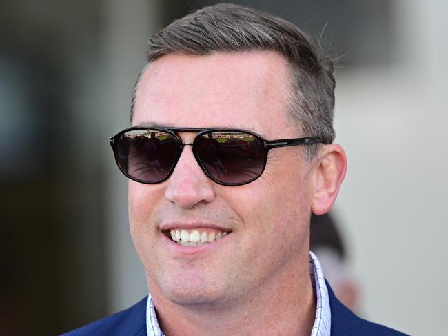 MELBOURNE, AUSTRALIA - OCTOBER 01: Trainer Tony Gollan is seen after Antino won Race 6, the Ladbrokes Sandown Stakes, during Melbourne Racing at Sandown Hillside on October 01, 2023 in Melbourne, Australia. (Photo by Vince Caligiuri/Getty Images)