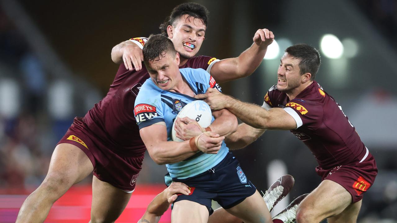 Channel 7 is keen to secure the TV rights for State of Origin. Picture: Peter Wallis