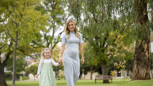 There’s a big change coming for Seven weather presenter Amelia Mulcahy. Picture: Roy VanDerVegt.