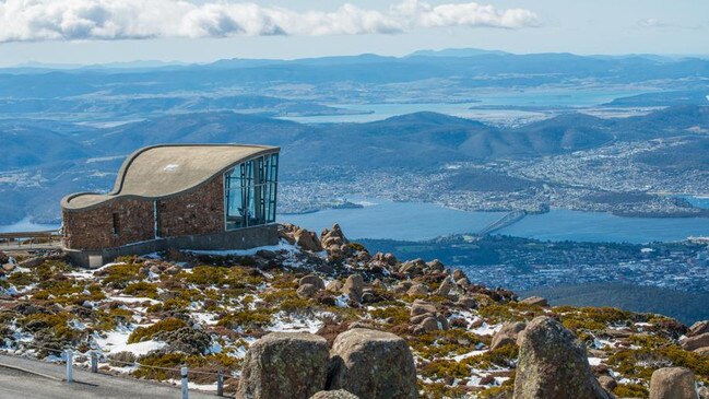 Top of Mt.Wellington in Hobart city, Tasmania island, Australia.