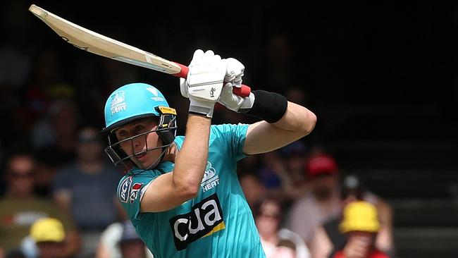 Marnus Labuschagne of Brisbane Heat batting during the Big Bash League (BBL) cricket match between the Melbourne Renegades and Brisbane Heat at Marvel Stadium in Melbourne, Monday, January 27, 2020. (AAP Image/Hamish Blair) NO ARCHIVING, EDITORIAL USE ONLY, IMAGES TO BE USED FOR NEWS REPORTING PURPOSES ONLY, NO COMMERCIAL USE WHATSOEVER, NO USE IN BOOKS WITHOUT PRIOR WRITTEN CONSENT FROM AAP