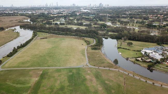 The site from the air. Picture: Mike Batterham