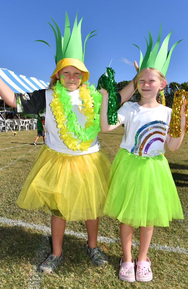 Rollingstone Pineapple Festival 2024. Ryder, 10, and Evie Jones, 7. Picture: Evan Morgan