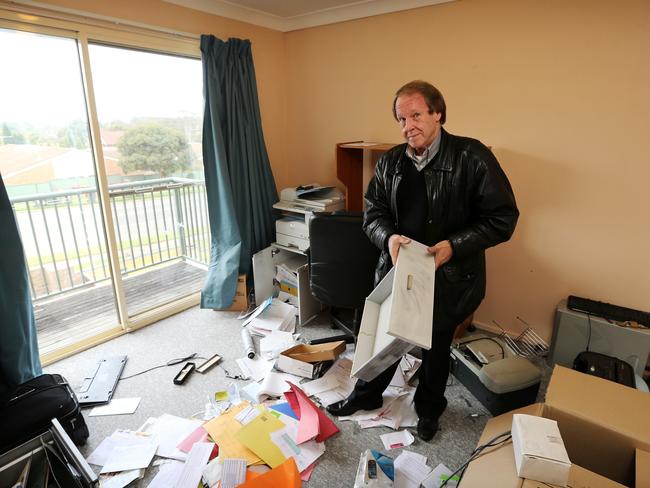 Rick Holder at his home in Blacktown where his father James Patrick Holder’s WWII Royal Navy medals were stolen during a break-in.