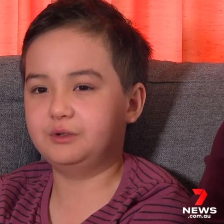 Kamm Denieger was declared cancer-free a month after treatment. Picture: 7 NEWS