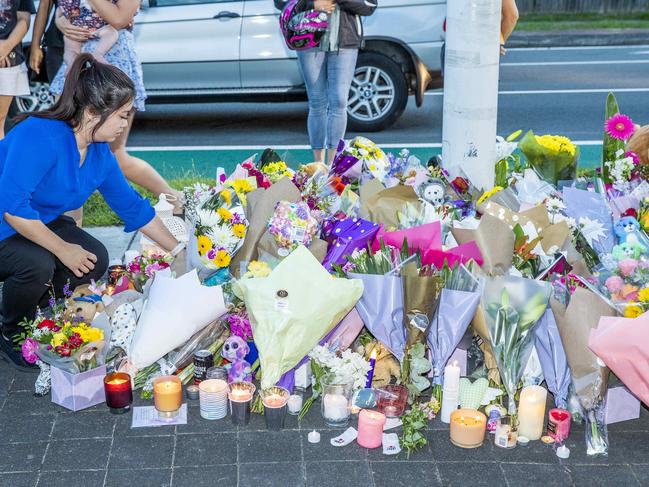 Candlelight vigil for Kate Leadbetter and Matty Field at the intersection of Vienna and Finucane Roads at Alexandra Hills, Wednesday, January 27, 2021 - Picture: Richard Walker