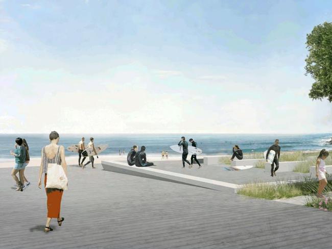 The Bronte Surf Club redevelopment includes a rejuvenation of Dave Brown Place.