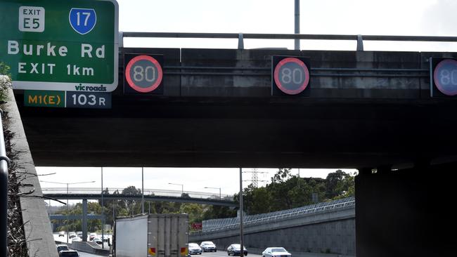 The commissioner looked at whether drivers who failed to follow reduced speed limits on overhead electronic got a fine. Picture: Jay Town