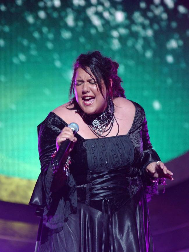 The powerful singer won Australian Idol at age 16.