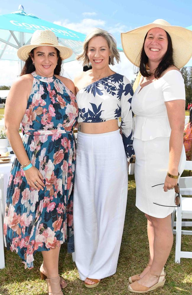 Lani Smith, Peta Waldron and Madonna Brown at Coastline BMW Polo by the Sea. Picture: Patrick Woods.