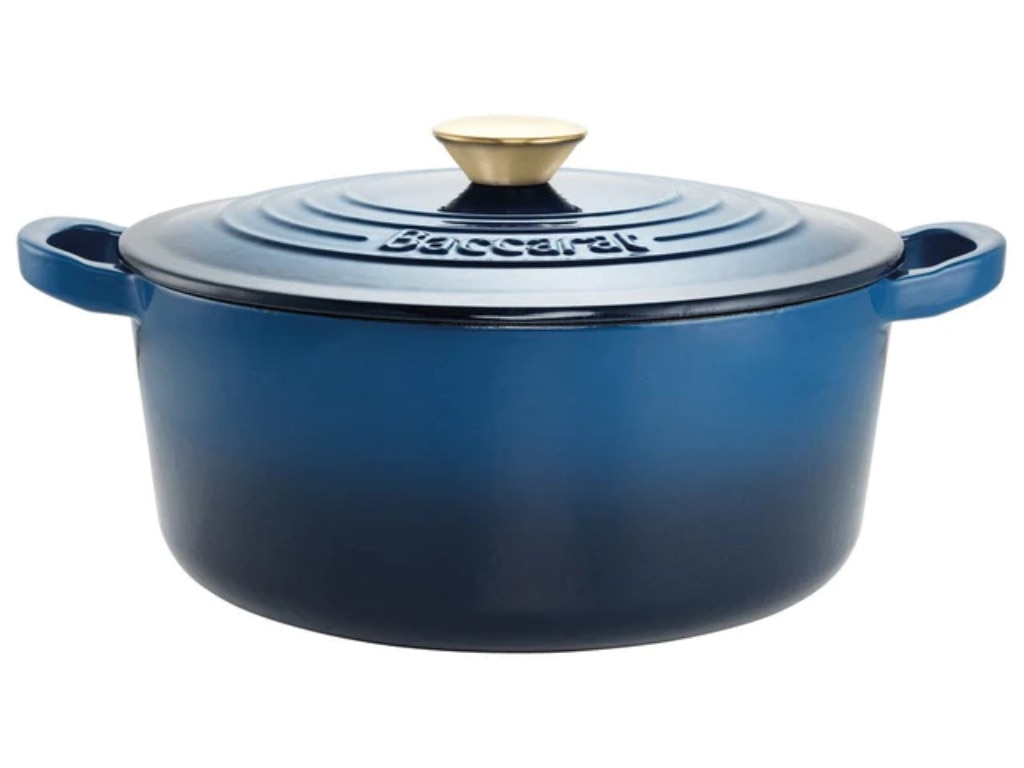 Baccarat Le Connoisseur Cast Iron Round French Oven. Picture: House.