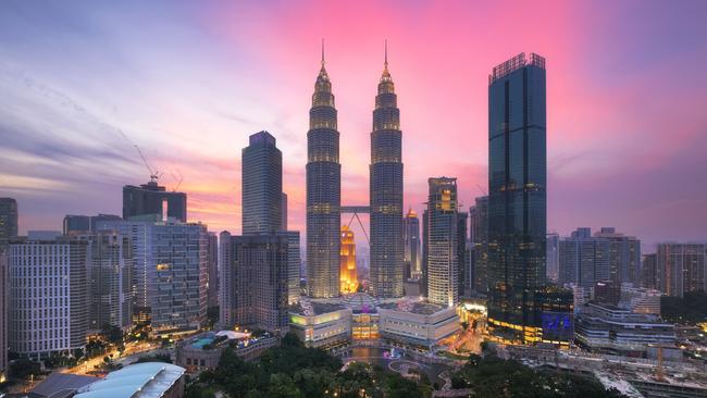 Kuala Lumpur at dusk. Picture: Supplied