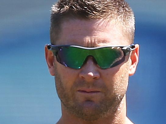 Michael Clarke looks on during the Australian One-Day cricket squad training at the SCG. pi. Phil Hillyard