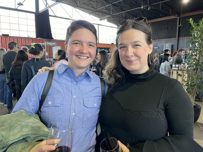 Katie Ruthven and Clementine West at the 2023 Mould Cheese Festival in Melbourne. Picture: Himangi Singh.