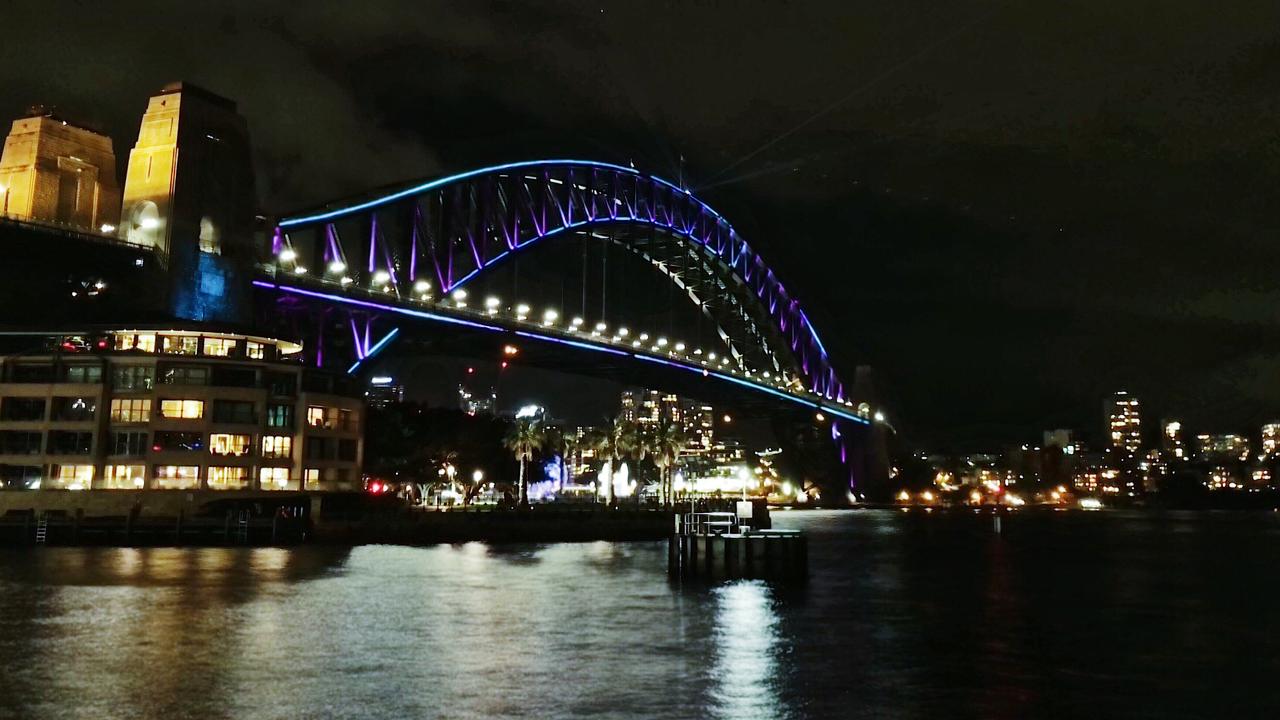 The best way to experience Vivid in Sydney is on the water.