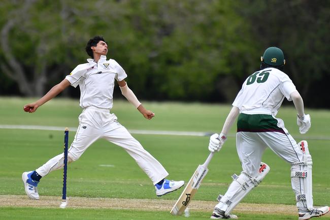 Right arm fast bowler Saxon Jeh pictured representing Valley last season.