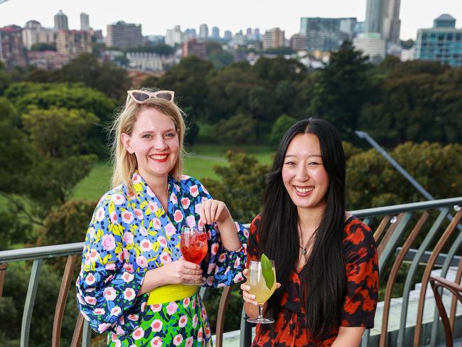 Alice Tonkinson and Annie Tong, at The Library Bar. Picture: Justin Lloyd.