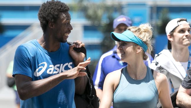 Gael Monfils and Elina Svitolina turned heads at the Australian Open. Picture: AAP Images 