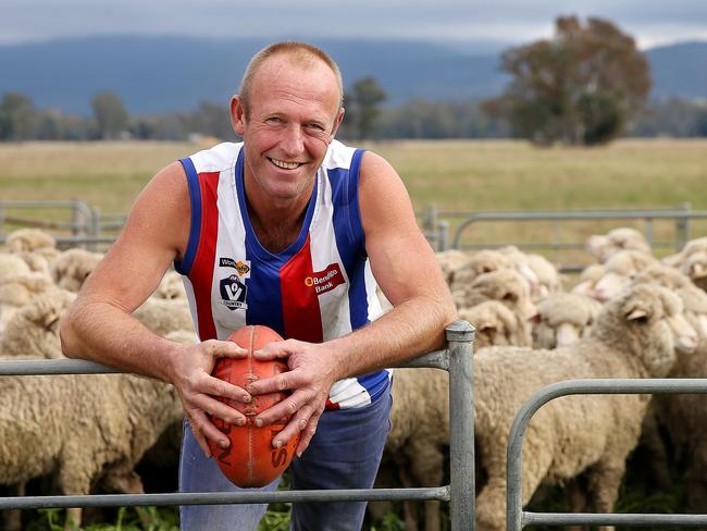 FOOTY: Trevor Field is playing his 600th game for Avoca on Saturday. He is a shearer/farmer.Picture: ANDY ROGERS