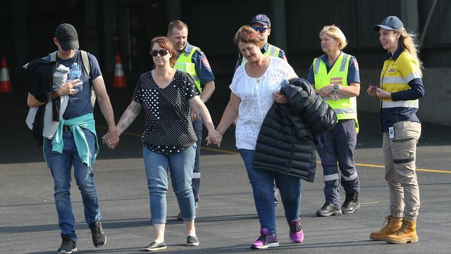 Families arrived at Somerville hand-in-hand. Picture: Ian Currie