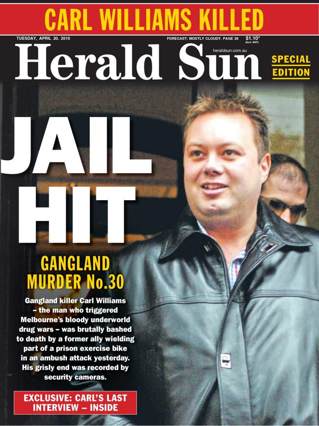 April 20, 2010 — The Barwon Prison bashing murder of baby-faced killer and drug trafficker Williams marked one of the closing chapters of Melbourne’s gangland war.