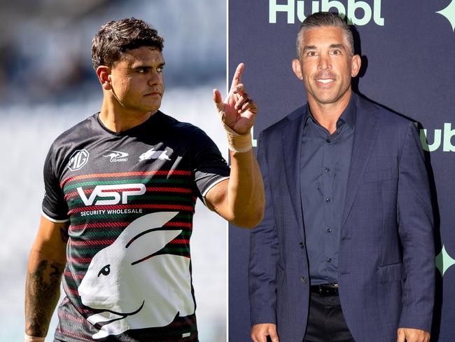 Latrell Mitchell and Braith Anasta had a heated argument outside of Chin Chin restaurant.