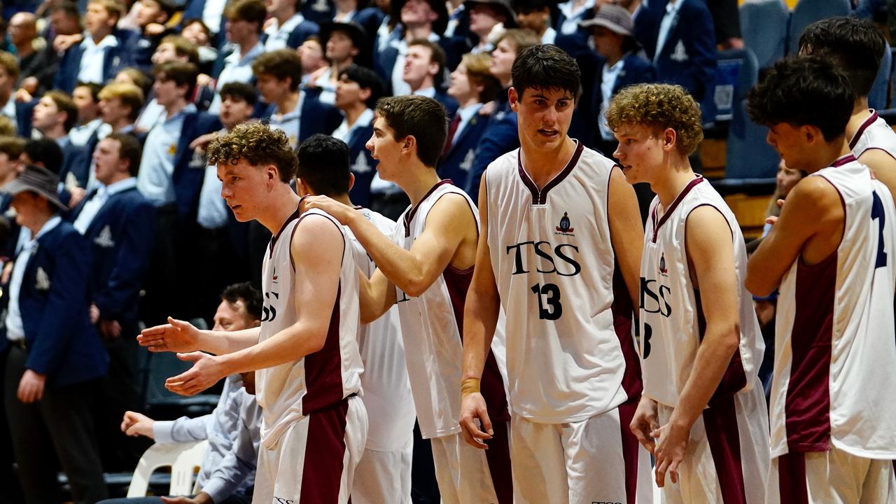 The Southport School First V basketballers. Pic: Heidi Brinsmead.