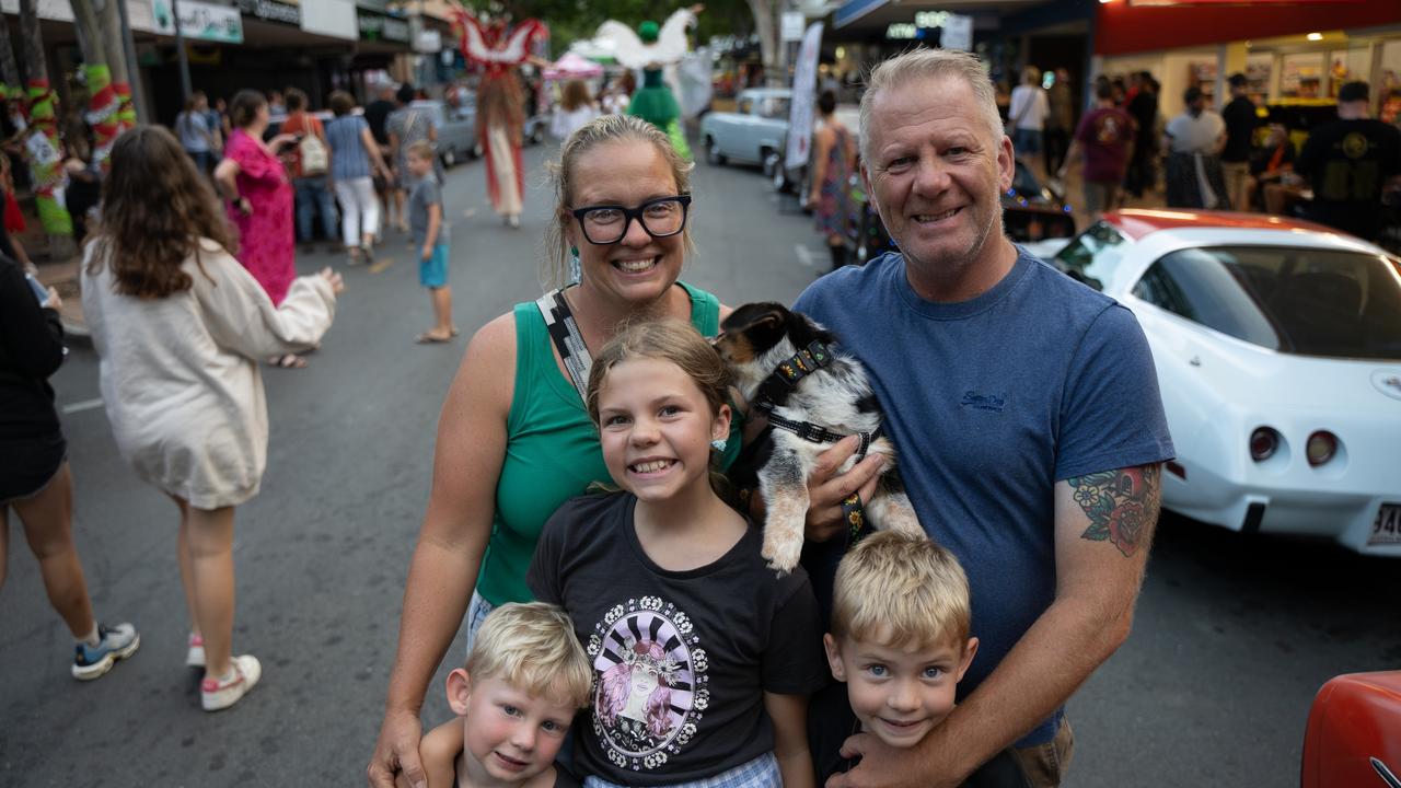 Phil, Hayley, Florence, Freddie, Sonny and Ginny (puppy) at Mary Christmas, December 20,2023.