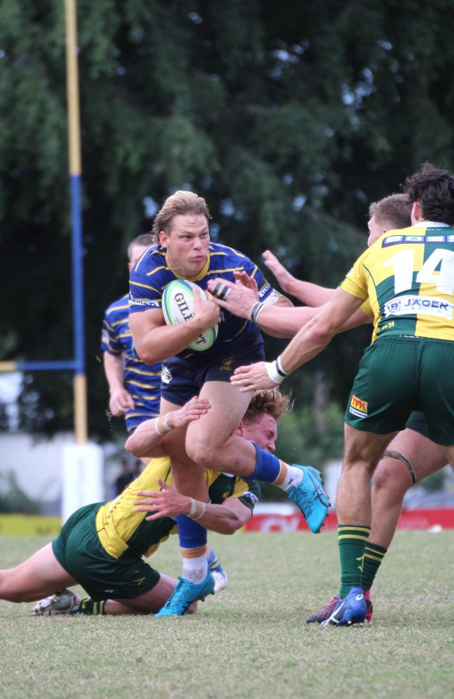 Frankie Goldsbrough. Colts 1 club rugby action between Easts and Wests on Saturday May 25, 2024.