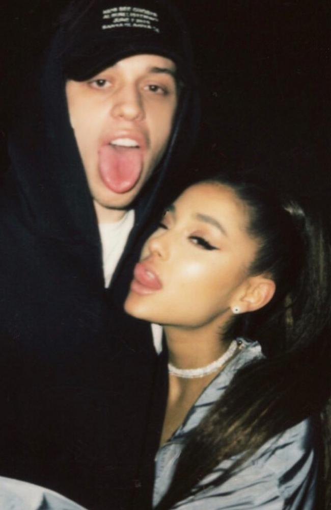 Ariana Grande and fiance Pete Davidson.