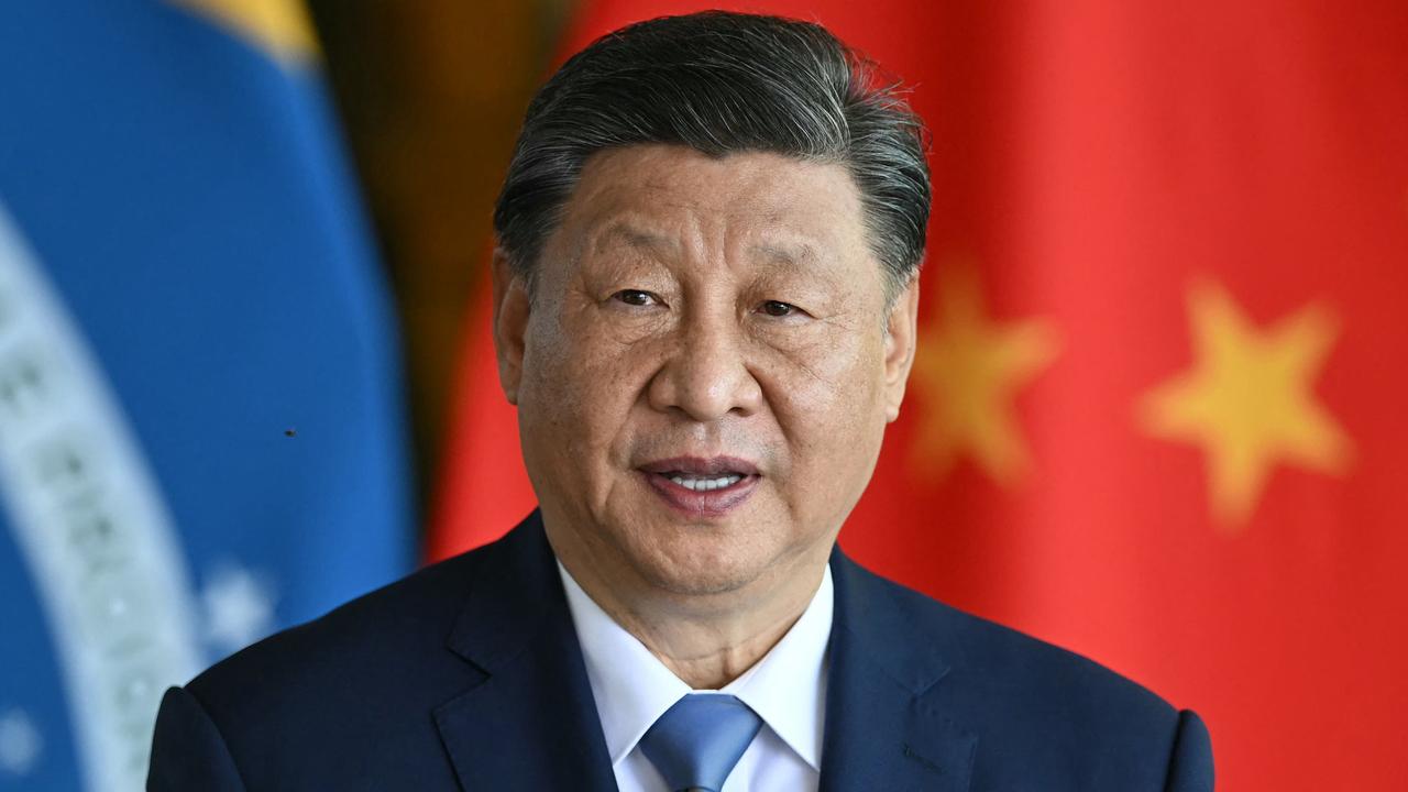 China's President Xi Jinping. Taiwan’s military is on high alert, conducting drills in response to detected Chinese warships and coast guard vessels in the area. Picture: Evaristo SA / AFP