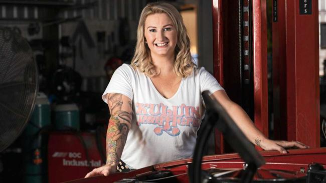 SUPPORTER: Kuluin Mufflers owner Angie Mansey is passionate about raising money for cancer charity, Love Your Sister. Picture: Contributed