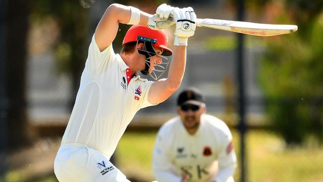 Dylan Brasher on the drive for Footscray.