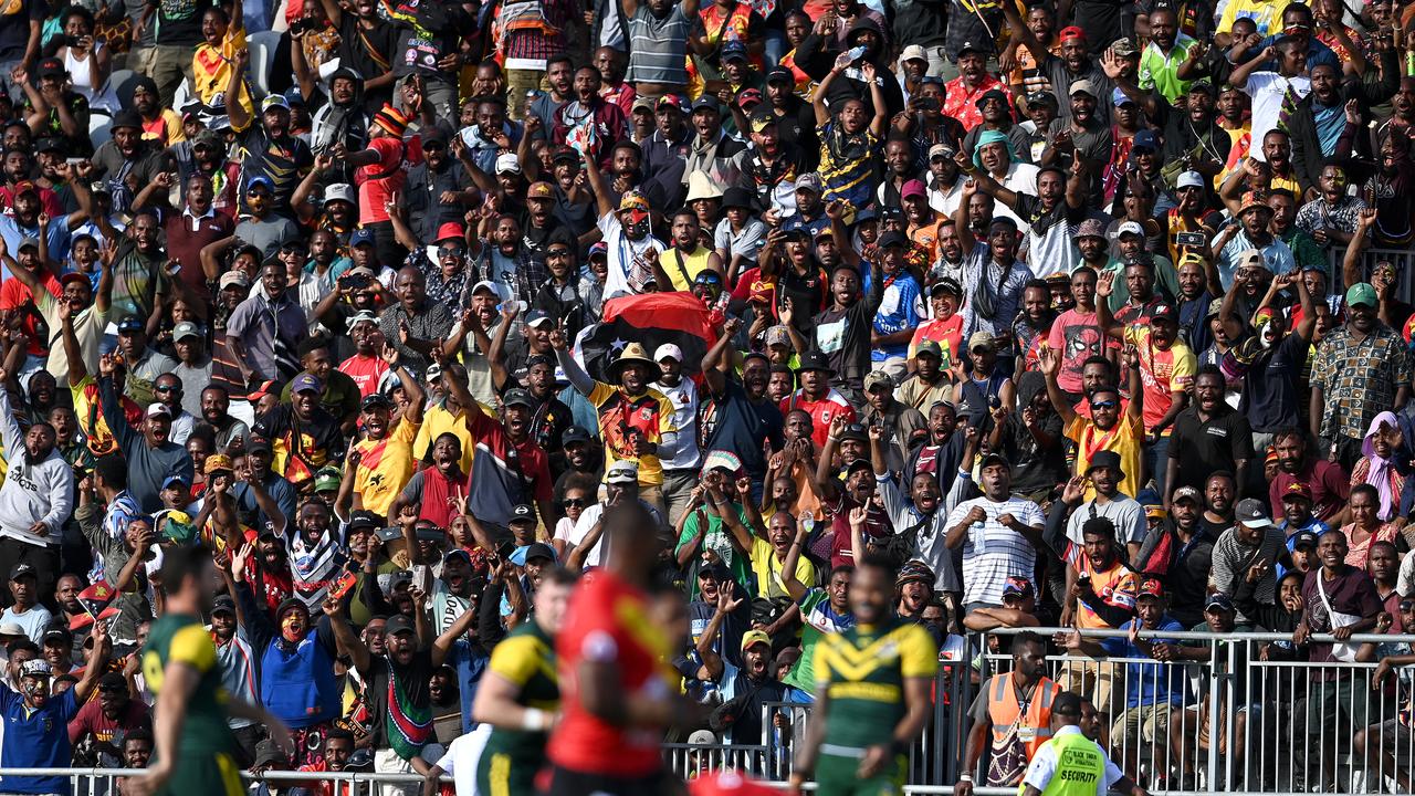 PNG crowd at PMXIII game. Picture: NRL Images