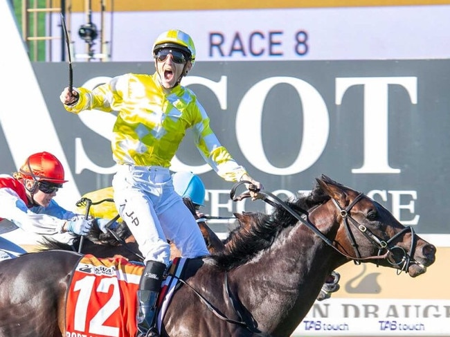 Port Lockroy wins the Group 1 Railway Stakes Picture: Western Racepix