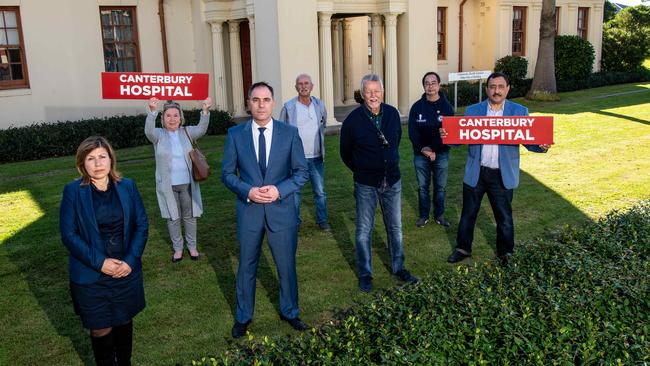 Residents and politicians are lobbying for upgrades to Canterbury Hosppital. Picture: Monique Harmer)