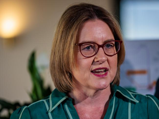 MELBOURNE, AUSTRALIA - NewsWire 20th OCTOBER 2024. Pictured:  Premier Jacinta Allan and Minister for Planning Sonya Kilkenny to make an announcement. Picture: NewsWire / Nadir Kinani