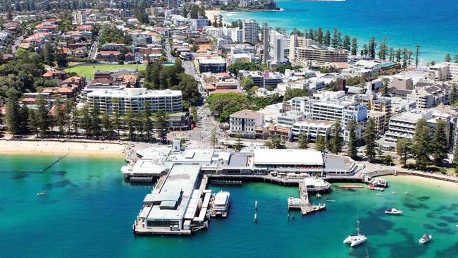 An aerial view of the wharf precinct which will be upgraded.