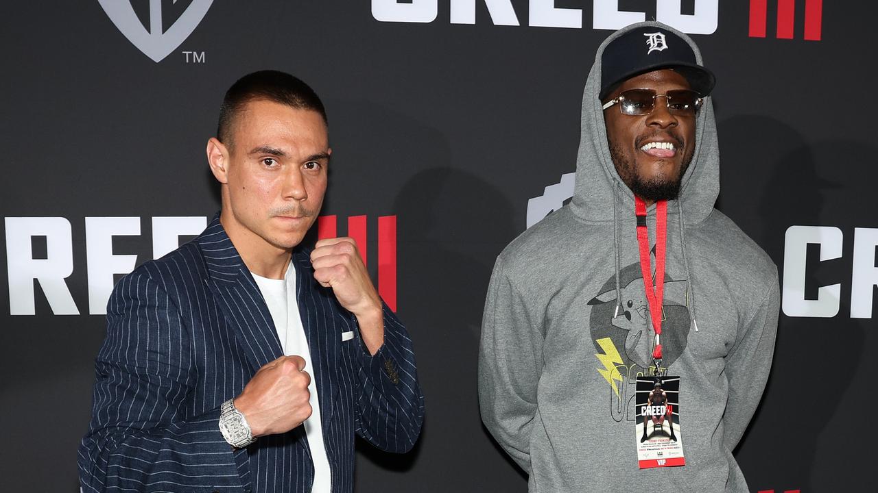 Tim Tszyu takes on Tony Harrison for the interim WBO superwelterweight world title. (Photo by Mark Metcalfe/Getty Images)