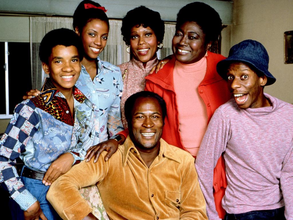 Good Times co-starred Ralph Carter, BernNadette Stanis, Ja'net DuBois, Amos, Esther Rolle and Jimmie Walker Picture: Alamy