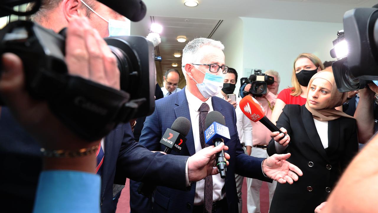 Queensland LNP Senator Gerard Rennick withdrew his vote for the Morrison government in 2021 in protest against Covid-19 vaccine mandates. Picture: NewsWire / Gary Ramage