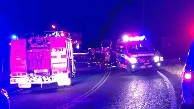 A train has crashed into a camper van near Wiangaree, north of Kyogle. Picture: Caitlan Charles